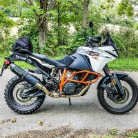 Exhaust compatible with Ktm 1090 Adventure 2017-2020, Furore Evo4 Nero, Slip-on exhaust including removable db killer and link pipe, EPA-compliant 