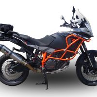 GPR exhaust compatible with  Ktm 1090 Adventure 2017-2020, New Grand Prix Evo Titanium, Slip-on exhaust including link pipe 