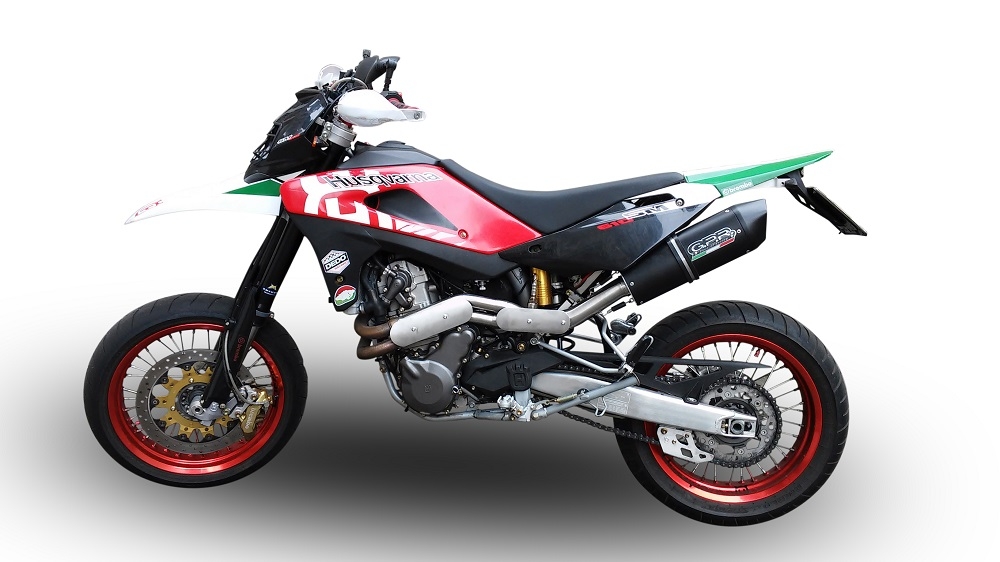 Exhaust compatible with Husqvarna TE 610 E - SM 610 2005-2006, Furore Nero, Mid-Full system exhaust including removable db killer 