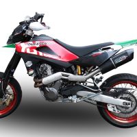 Exhaust compatible with Husqvarna TE 610 E - SM 610 2005-2006, Furore Nero, Mid-Full system exhaust including removable db killer 