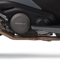 Exhaust compatible with Kymco Ak 550 2017-2020, M3 Inox , Full system exhaust, including removable db killer 