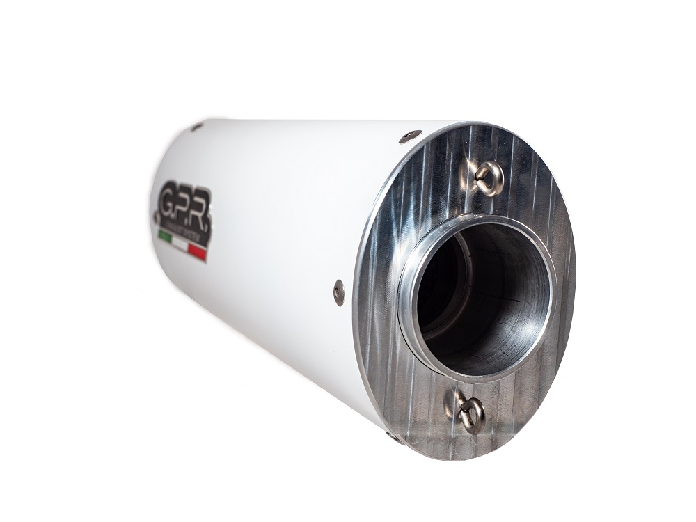 Exhaust compatible with Triumph Tiger 800 - Xr - Xc - Xrx - Xcx - Xrt - Xca 2017-2021, Albus Evo4, Slip-on exhaust including removable db killer and link pipe, EPA-compliant 