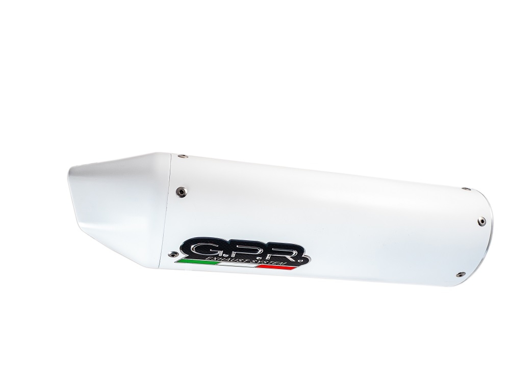 Exhaust compatible with Triumph Tiger 800 - Xr - Xc - Xrx - Xcx - Xrt - Xca 2017-2021, Albus Evo4, Slip-on exhaust including removable db killer and link pipe, EPA-compliant 