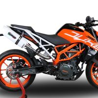GPR exhaust compatible with Ktm Rc 390 2017-2020, Albus Evo4, Homologated legal slip-on exhaust including removable db killer, link pipe and catalyst 