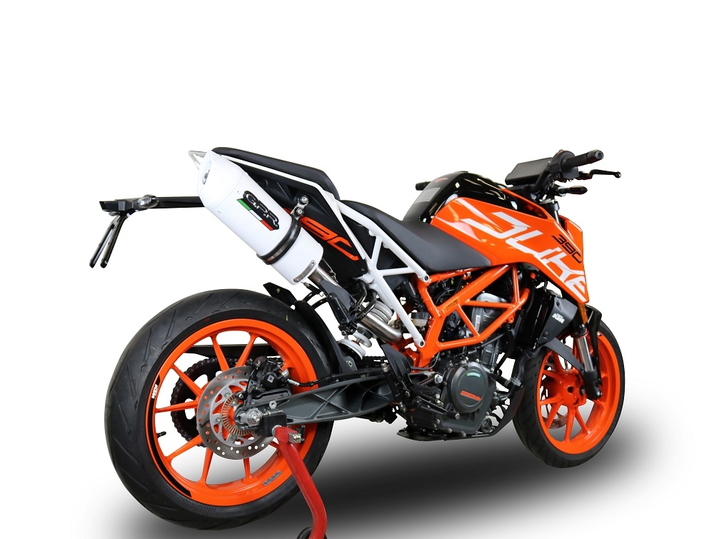 GPR exhaust compatible with Ktm Rc 390 2017-2020, Albus Evo4, Homologated legal slip-on exhaust including removable db killer, link pipe and catalyst 
