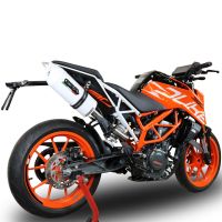 GPR exhaust compatible with Ktm Rc 390 2017-2020, Albus Evo4, Homologated legal slip-on exhaust including removable db killer, link pipe and catalyst 