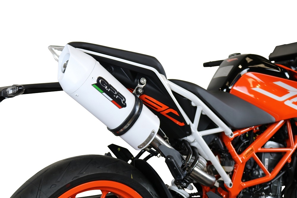 GPR exhaust compatible with Ktm Rc 390 2017-2020, Albus Evo4, Homologated legal slip-on exhaust including removable db killer, link pipe and catalyst 
