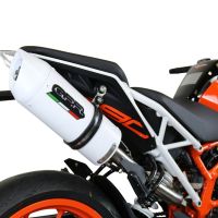 GPR exhaust compatible with Ktm Rc 390 2017-2020, Albus Evo4, Homologated legal slip-on exhaust including removable db killer, link pipe and catalyst 