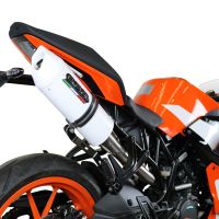 Exhaust compatible with Ktm RC 125 2017-2020, Albus Evo4, Slip-on exhaust including link pipe and removable db killer 