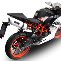 Exhaust compatible with Ktm RC 390 2015-2016, Albus Ceramic, Slip-on exhaust including removable db killer and link pipe, not EPA-compliant 