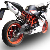 Exhaust compatible with Ktm RC 390 2015-2016, Albus Ceramic, Slip-on exhaust including removable db killer and link pipe, not EPA-compliant 