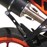 Exhaust compatible with Ktm RC 390 2015-2016, Furore Nero, Slip-on exhaust including removable db killer and link pipe, not EPA-compliant 