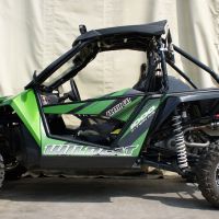 Exhaust compatible with Artic Cat Wildcat 1000 2012-2014, Deeptone Atv, Slip-on exhaust including removable db killer and link pipe, EPA-compliance NOT required 