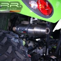 Exhaust compatible with Artic Cat 700 LTD 2012-2016, Deeptone Atv, Silencer to install with original manifold exhaust including removable db killer and link pipe, EPA-compliance NOT required 