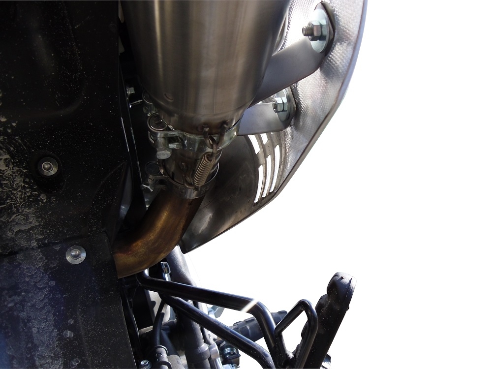 Exhaust compatible with Husqvarna TE 630 E - SMS 630 - Smr 630 2010-2014, Albus Ceramic, Dual slip-on including removable db killers and link pipes, not EPA-compliant 