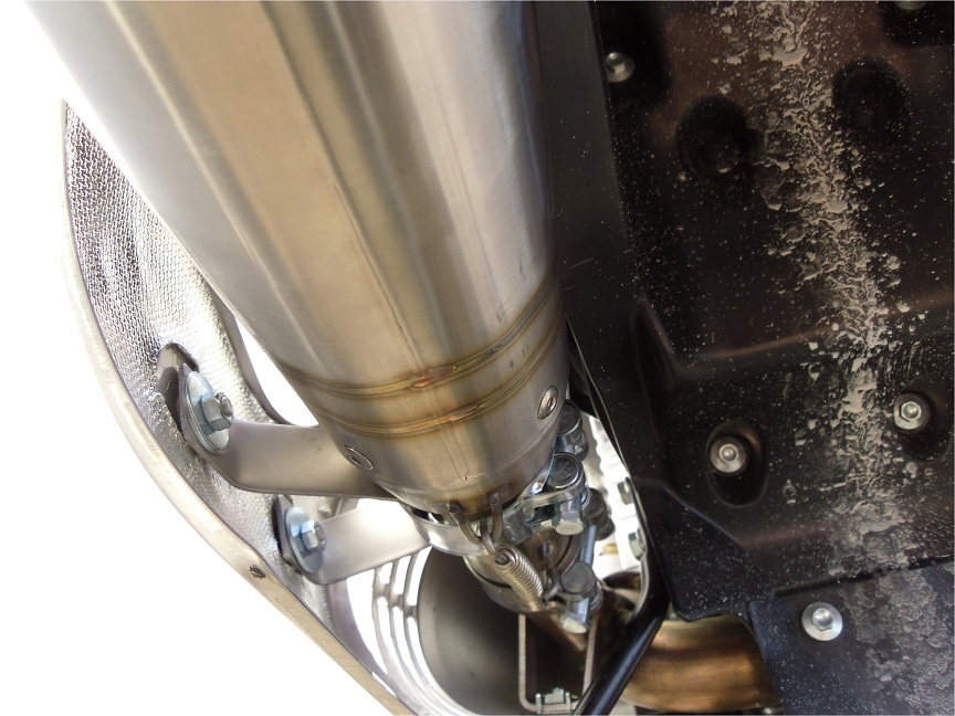 Exhaust compatible with Husqvarna TE 630 E - SMS 630 - Smr 630 2010-2014, Albus Ceramic, Dual slip-on including removable db killers and link pipes, not EPA-compliant 