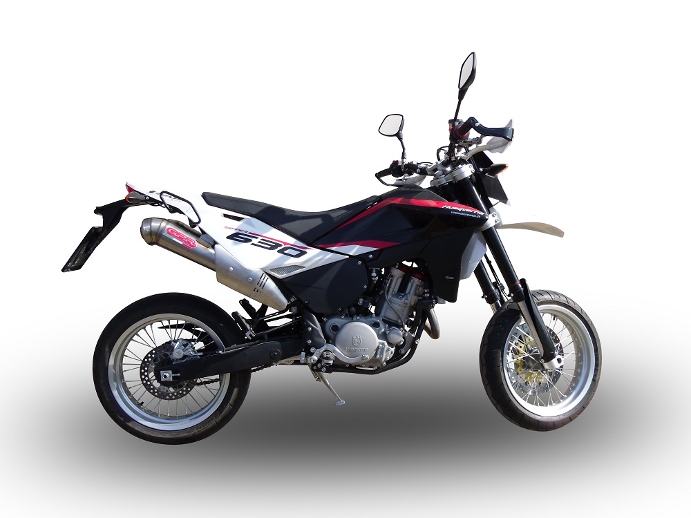 Exhaust compatible with Husqvarna TE 630 E - SMS 630 - Smr 630 2010-2014, Powercone Evo, Dual slip-on including removable db killers and link pipes, not EPA-compliant 