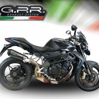 GPR exhaust compatible with  Mv Agusta Brutale 1090 R-RR  2010-2016, New Grand Prix Evo Poppy, Slip-on exhaust including removable db killer and link pipe, EPA-compliant 