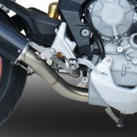 Exhaust compatible with Mv Agusta Rivale / Stradale 800 2014-2016, Albus Ceramic, Slip-on exhaust including removable db killer and link pipe, EPA-compliant 