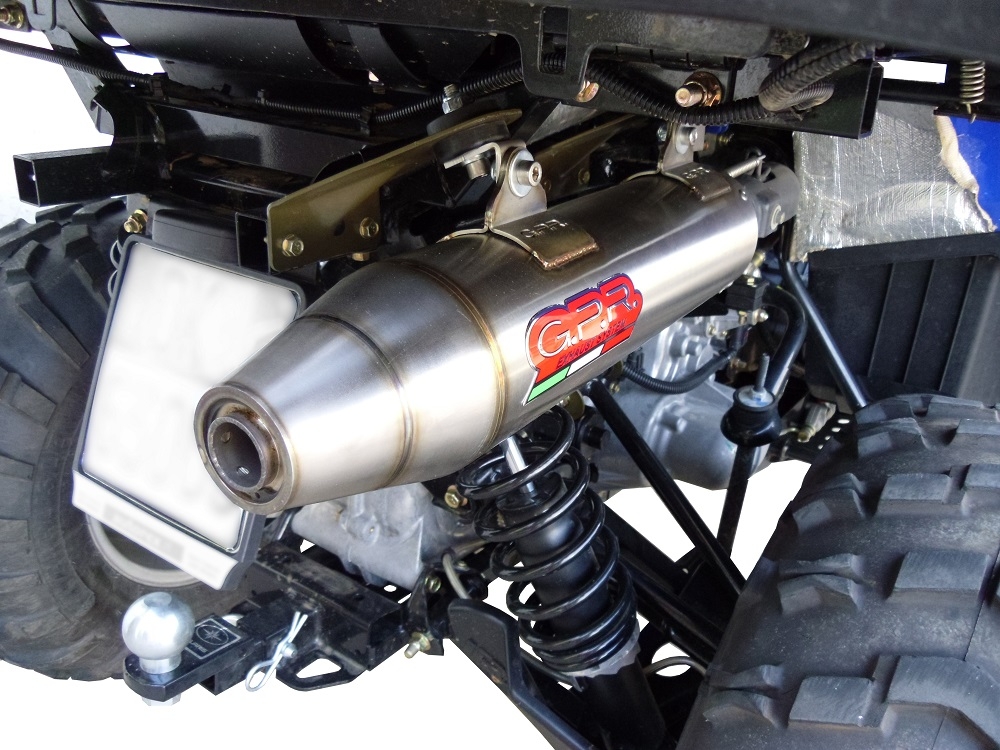 Exhaust compatible with Polaris Sportsman 800 X2 2007/2010 2007-2010, Deeptone Atv, Silencer to install with original manifold exhaust including removable db killer and link pipe, EPA-compliance NOT required 