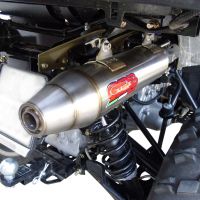 Exhaust compatible with Polaris Sportsman 800 X2 2007/2010 2007-2010, Deeptone Atv, Silencer to install with original manifold exhaust including removable db killer and link pipe, EPA-compliance NOT required 