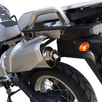 Exhaust compatible with Yamaha XT1200Z Supertenere 2010-2016, Trioval, Slip-on exhaust including removable db killer and link pipe, EPA-compliant 