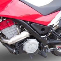 GPR exhaust compatible with Husqvarna TERRA - STRADA TR 650  2013-2015, Albus Ceramic, Homologated legal full system exhaust, including removable db killer and catalyst 