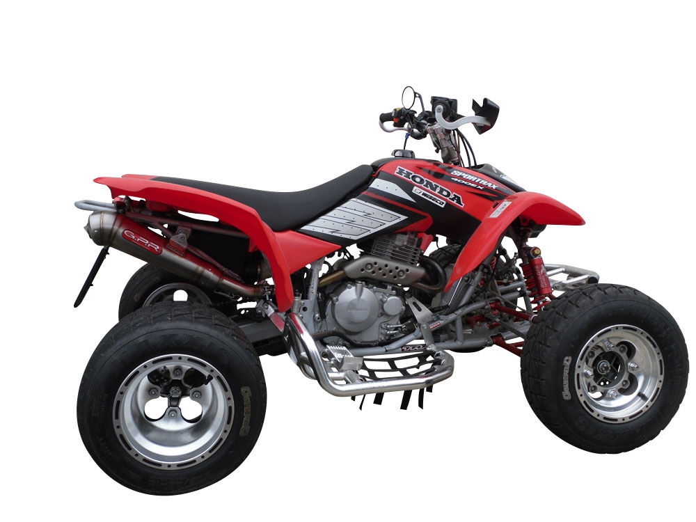Exhaust compatible with Honda TRX 400 400EX 1999-2014, Powercone Evo, Slip-on exhaust including removable db killer and link pipe, EPA-compliance NOT required 
