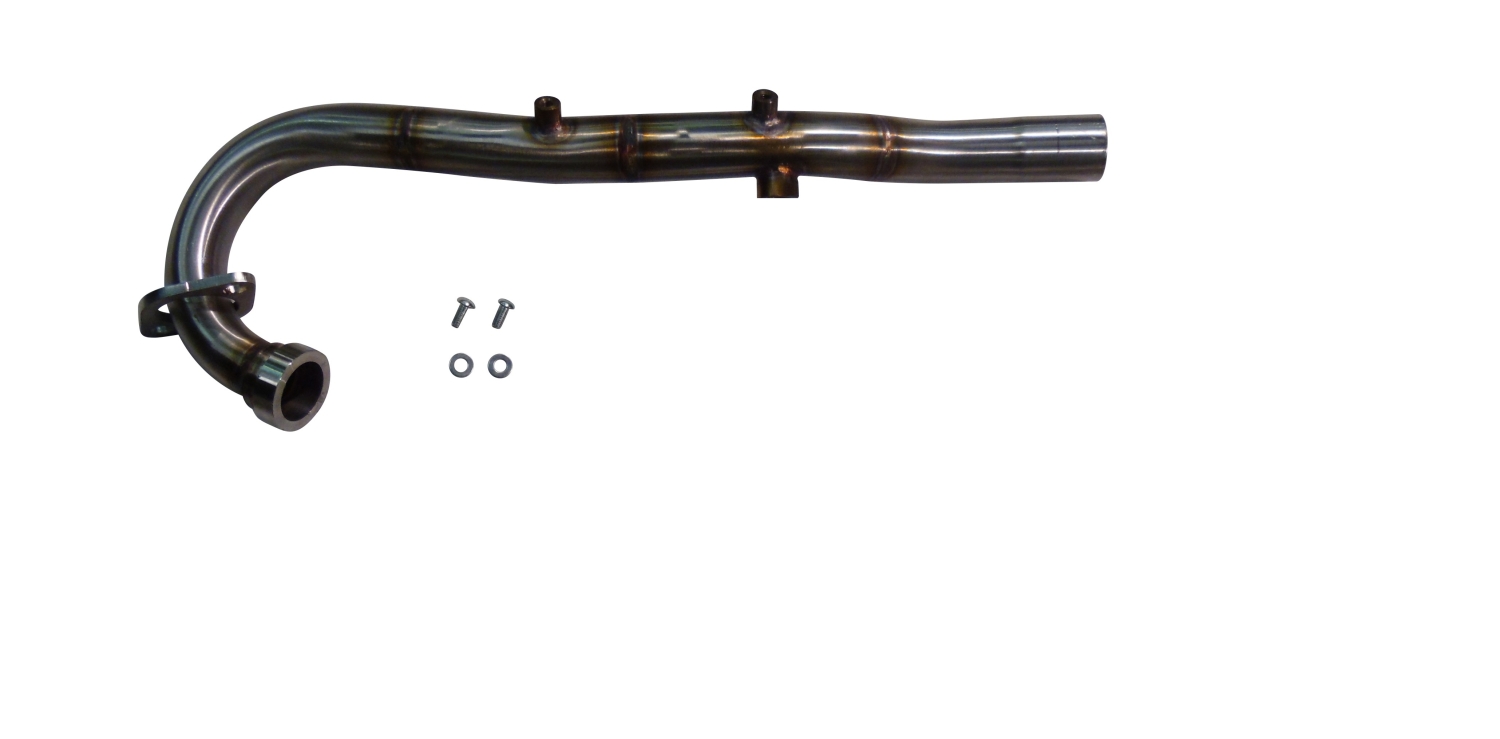Exhaust compatible with Suzuki Rv 125 Van Van 2003-2017, Decatalizzatore, Decat pipe 