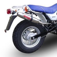 Exhaust compatible with Suzuki Rv 125 Van Van 2003-2017, Deeptone Inox, Slip-on exhaust including link pipe 