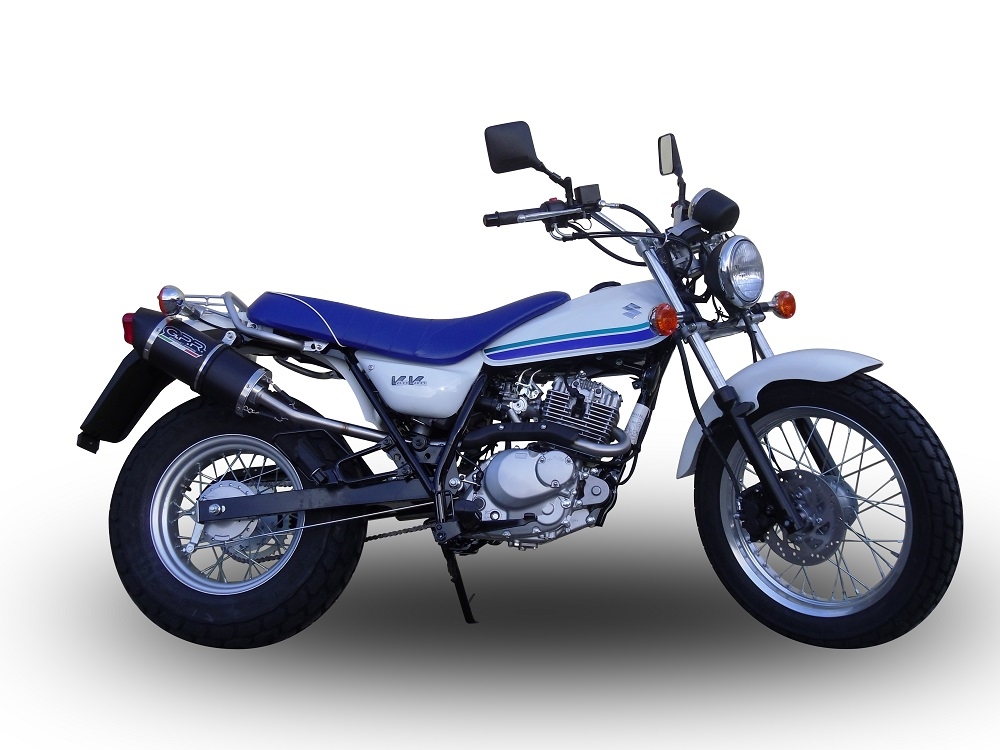 Exhaust compatible with Suzuki Rv 125 Van Van 2003-2017, Furore Nero, Slip-on exhaust including removable db killer and link pipe, not EPA-compliant 