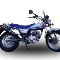 Exhaust compatible with Suzuki Rv 125 Van Van 2003-2017, Furore Nero, Slip-on exhaust including removable db killer and link pipe, not EPA-compliant 