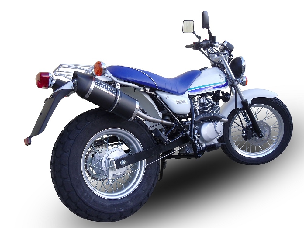 Exhaust compatible with Suzuki Rv 125 Van Van 2003-2017, Furore Nero, Slip-on exhaust including removable db killer and link pipe, not EPA-compliant 