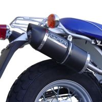 Exhaust compatible with Suzuki Rv 125 Van Van 2003-2017, Furore Nero, Slip-on exhaust including removable db killer and link pipe, not EPA-compliant 