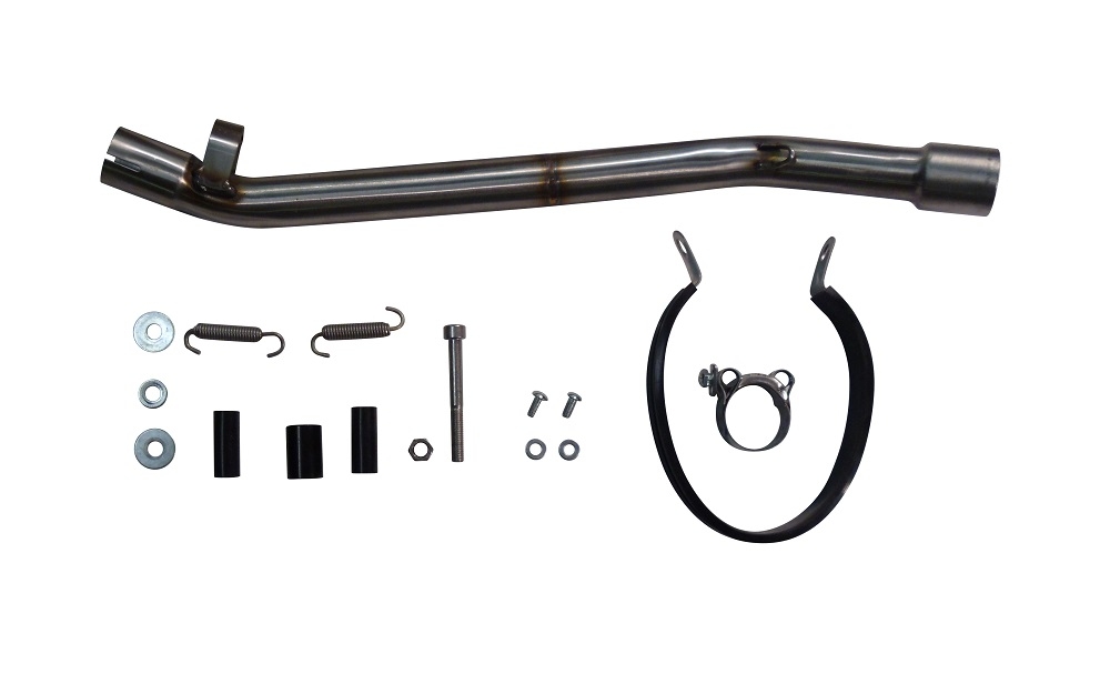 Exhaust compatible with Suzuki Rv 125 Van Van 2003-2017, Albus Ceramic, Slip-on exhaust including removable db killer and link pipe, not EPA-compliant 