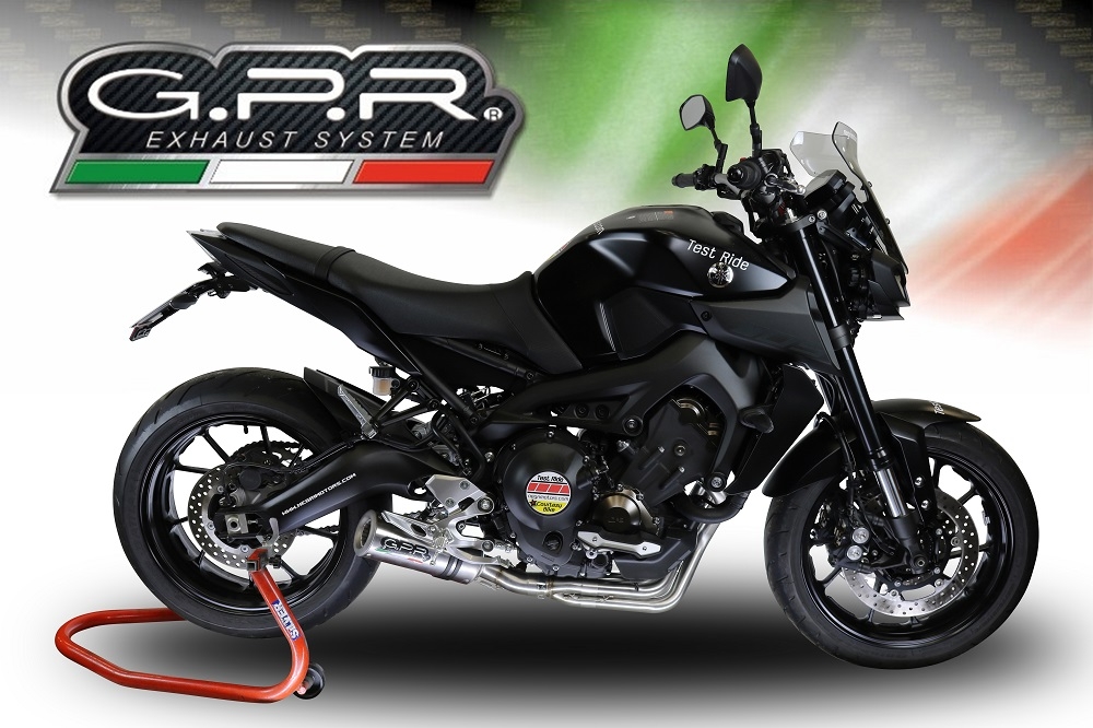Exhaust compatible with Yamaha FJ-09 Tracer 2015-2020, M3 Inox , Full system exhaust, including removable db killer 