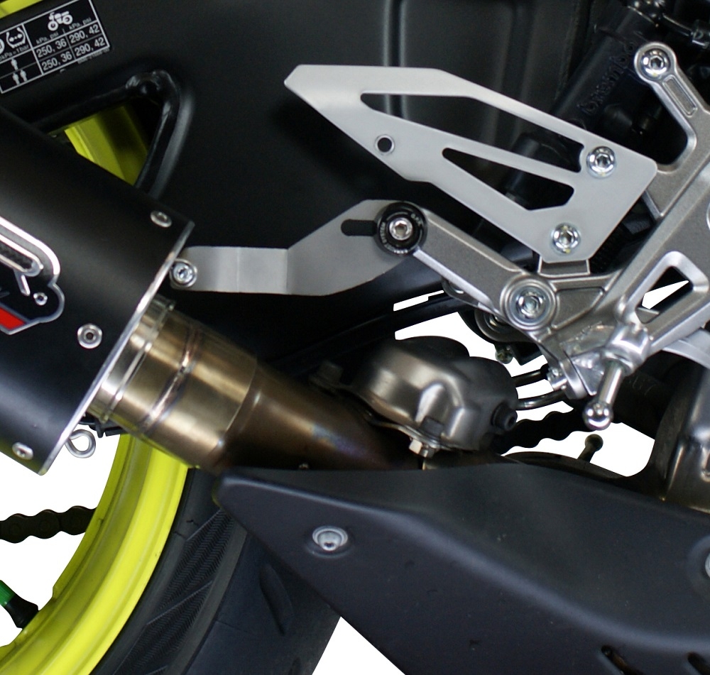 Exhaust compatible with Yamaha FZ-10 2016-2024, M3 Poppy , Slip-on exhaust including removable db killer and link pipe, not EPA-compliant 