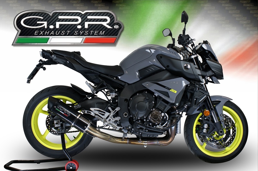 Exhaust compatible with Yamaha FZ-10 2016-2024, Furore Poppy, Mid-Full system racing exhaust 