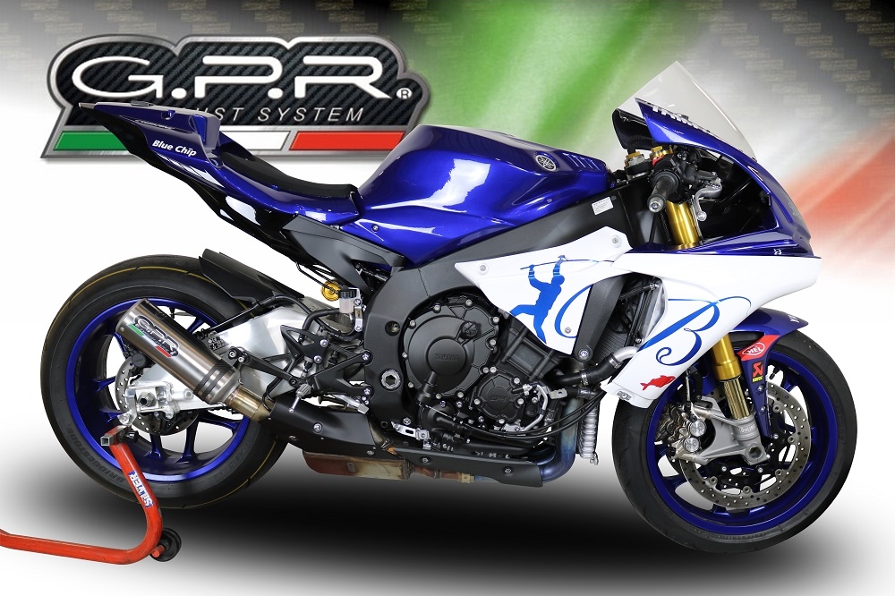 Exhaust compatible with Yamaha R1 2020-2025, M3 Inox , Slip-on exhaust including removable db killer and link pipe, EPA-compliant 