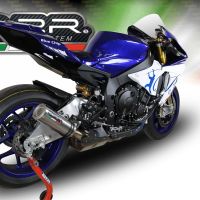 Exhaust compatible with Yamaha R1 2020-2025, M3 Inox , Slip-on exhaust including removable db killer and link pipe, EPA-compliant 