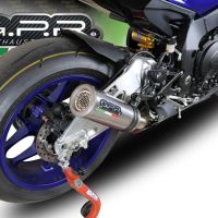 Exhaust compatible with Yamaha R1 2020-2025, M3 Inox , Slip-on exhaust including removable db killer and link pipe, EPA-compliant 