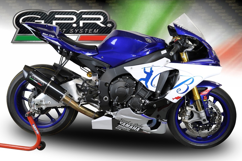 Exhaust compatible with Yamaha R1 2017-2019, Furore Nero, Mid-Full system racing exhaust 