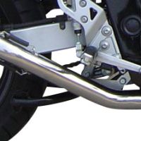 Exhaust compatible with Suzuki Gsx 600 F 1998-2005, Trioval, Slip-on exhaust including removable db killer and link pipe, EPA-compliant 