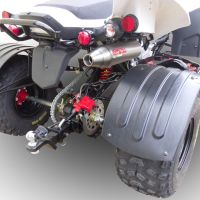Exhaust compatible with Beeline Bestia 3.3 Supermoto / Offroad 2011-2021, Deeptone Atv, Slip-on exhaust including removable db killer and link pipe, EPA-compliance NOT required 