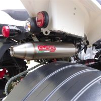 Exhaust compatible with Beeline Bestia 3.3 Supermoto / Offroad 2011-2021, Deeptone Atv, Slip-on exhaust including removable db killer and link pipe, EPA-compliance NOT required 