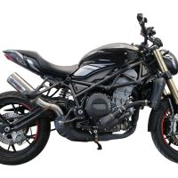 Exhaust compatible with Benelli 752S 2022-2024, M3 Inox , Slip-on exhaust including removable db killer and link pipe, EPA-compliant 