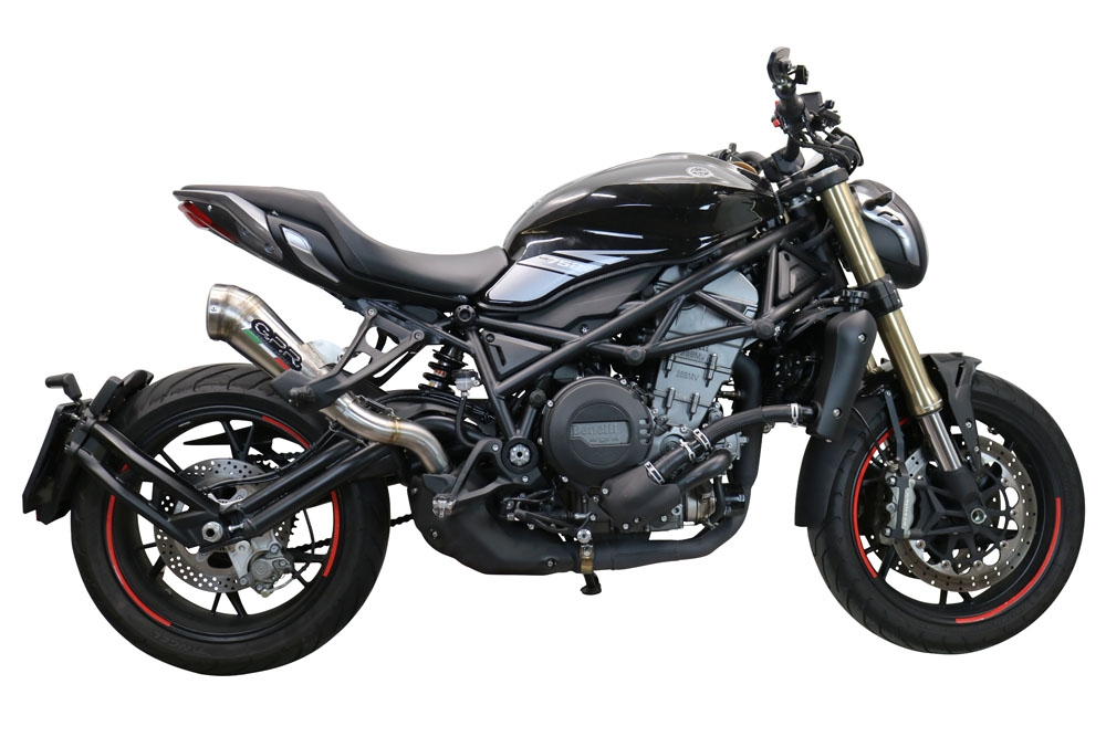 Exhaust compatible with Benelli 752S 2022-2024, Powercone Evo, Slip-on exhaust including removable db killer and link pipe, EPA-compliant 