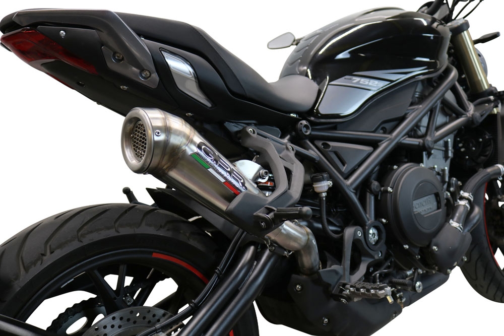 Exhaust compatible with Benelli 752S 2022-2024, Powercone Evo, Slip-on exhaust including removable db killer and link pipe, EPA-compliant 