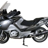 Exhaust compatible with Bmw R1200RT 2009-2013, Furore Nero, Slip-on exhaust including removable db killer and link pipe, EPA-compliant 