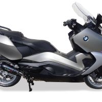 GPR exhaust compatible with  Bmw C650GT 2012-2015, New Grand Prix Evo Poppy, Slip-on exhaust including removable db killer and link pipe, EPA-compliant 